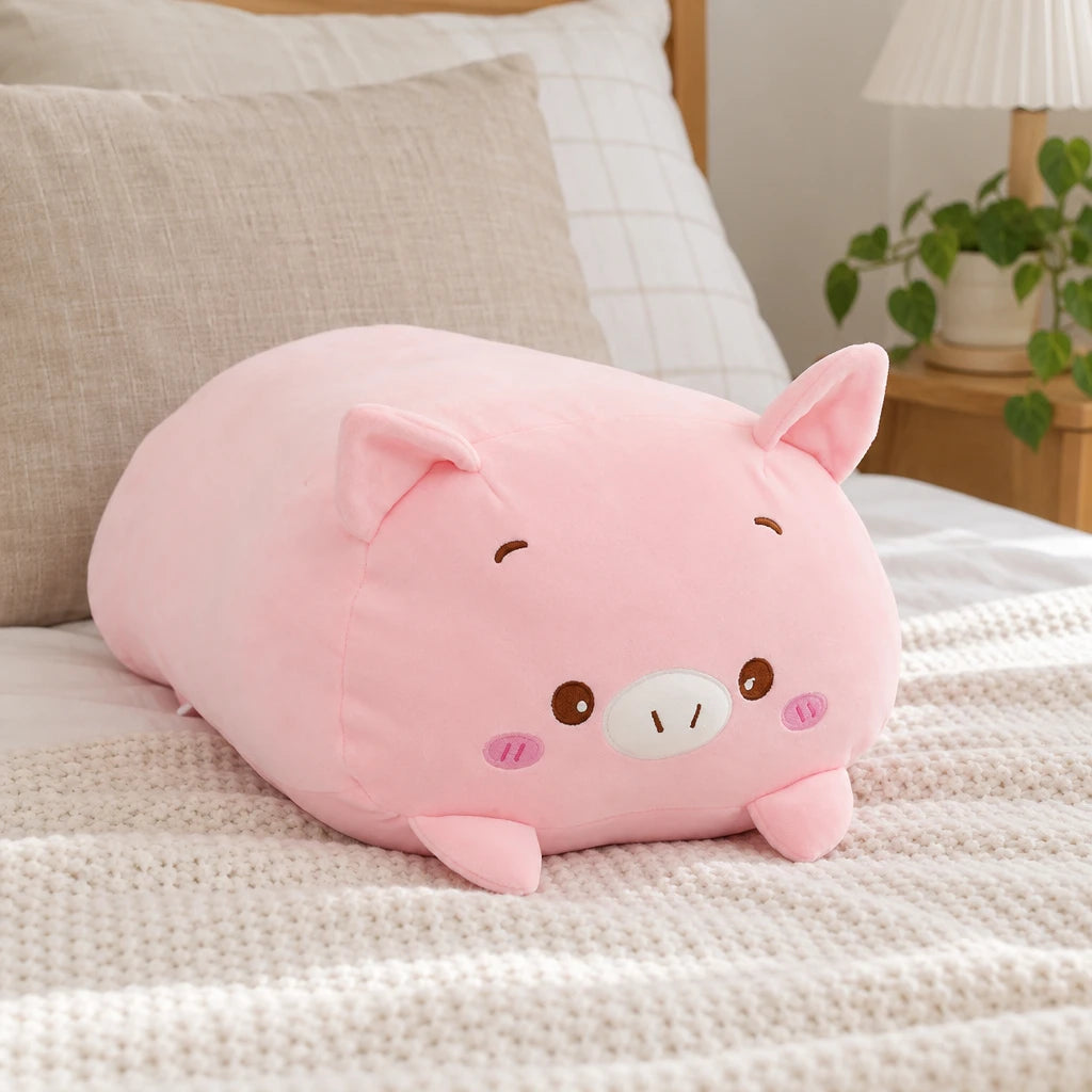 Almohada De Peluche Cerdo Rosa Cerdito