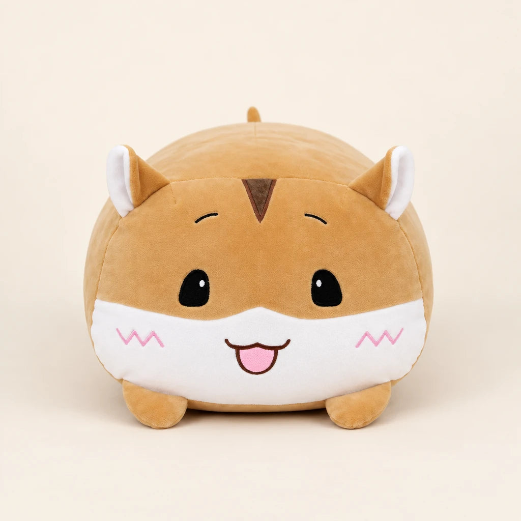 Cojín De Peluche Almohada Animal Alargado Hámster Marrón