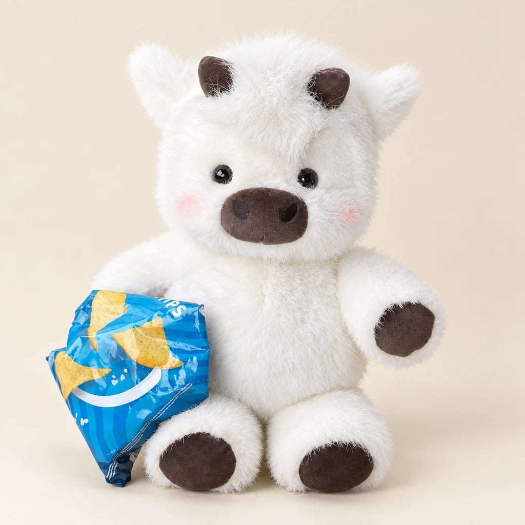 Cojín De Peluche Cerdito Blanco