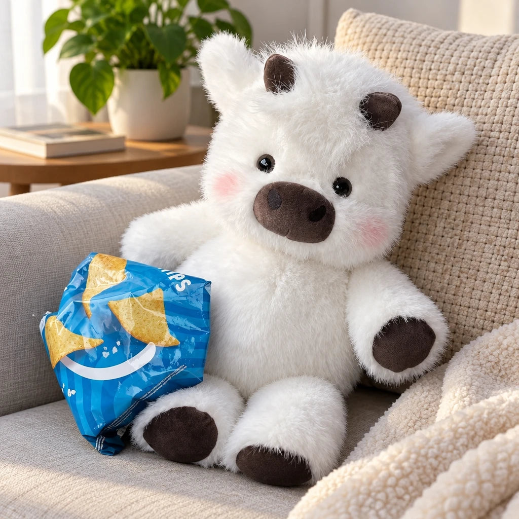 Cojín De Peluche Cerdito Blanco