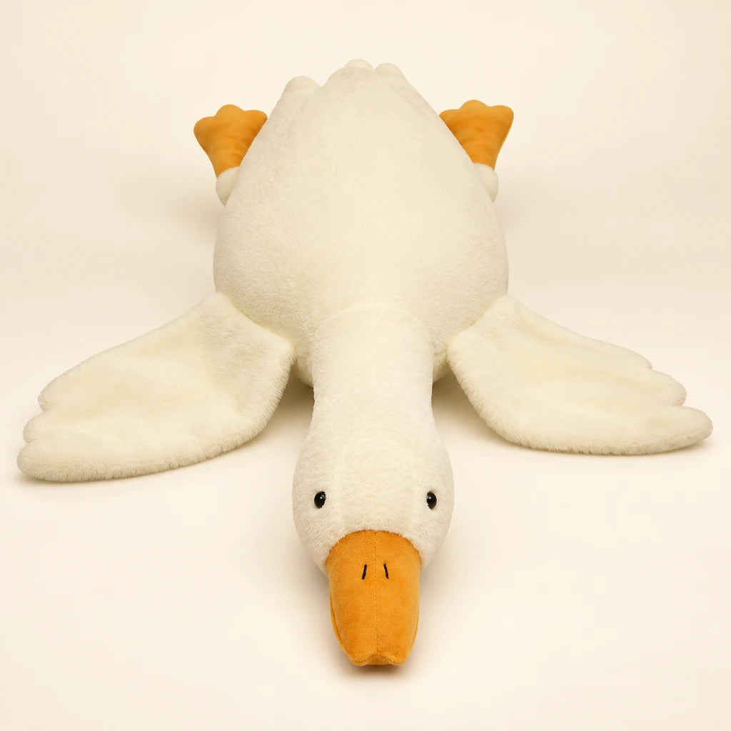Cojin De Peluche Forma De Ganso Oca Tumbada