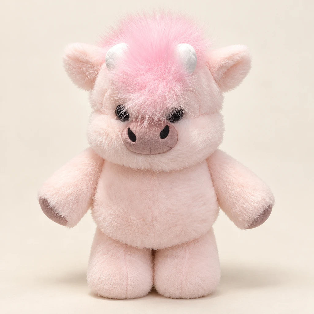 Cojín Peluche Cerdito Suave Rosa