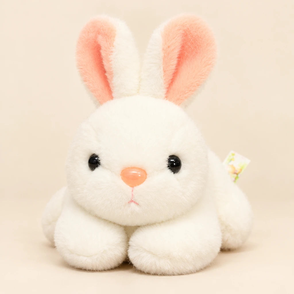Conejo De Peluche Tumbado Blanco