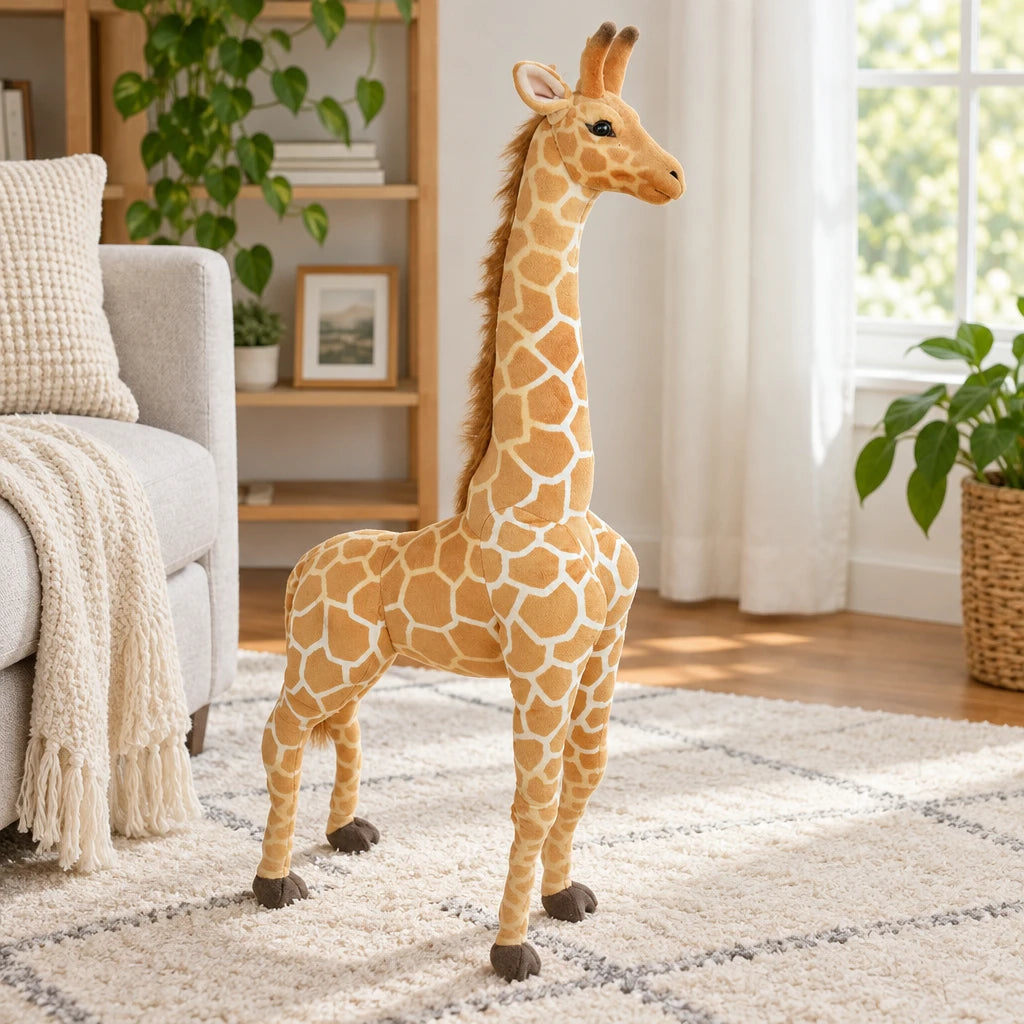 Jirafa De Peluche De Pie