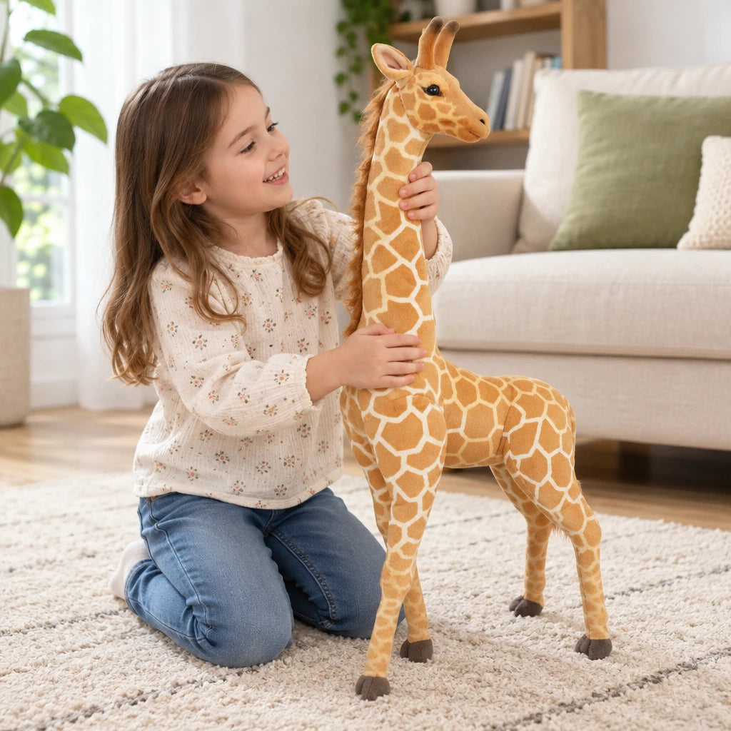 Jirafa De Peluche De Pie