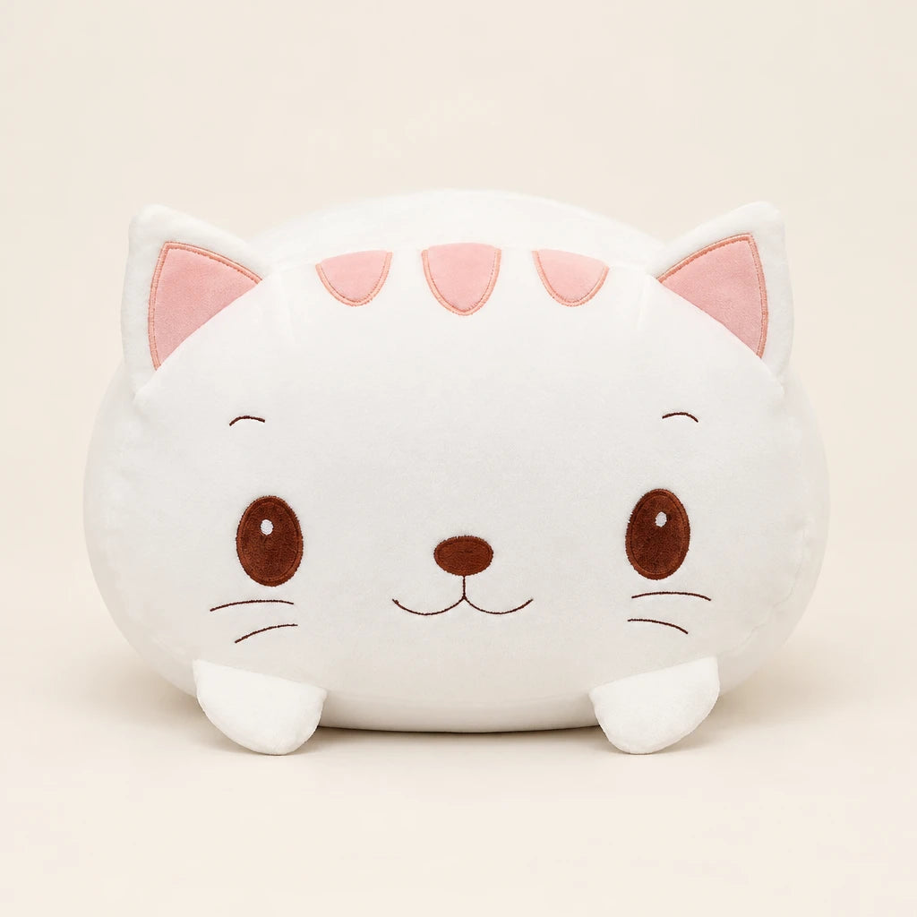 Muñeco De Peluche Gato Para Dormir Blanco