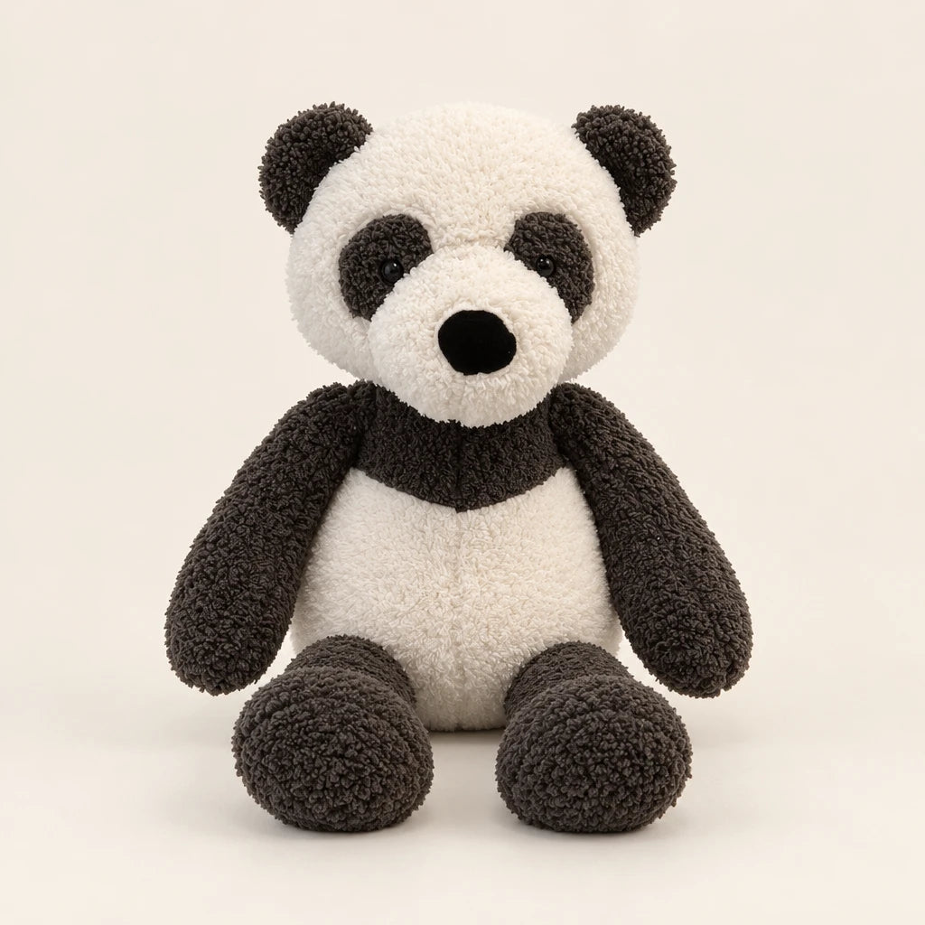 Oso Panda De Peluche Blanco Y Negro
