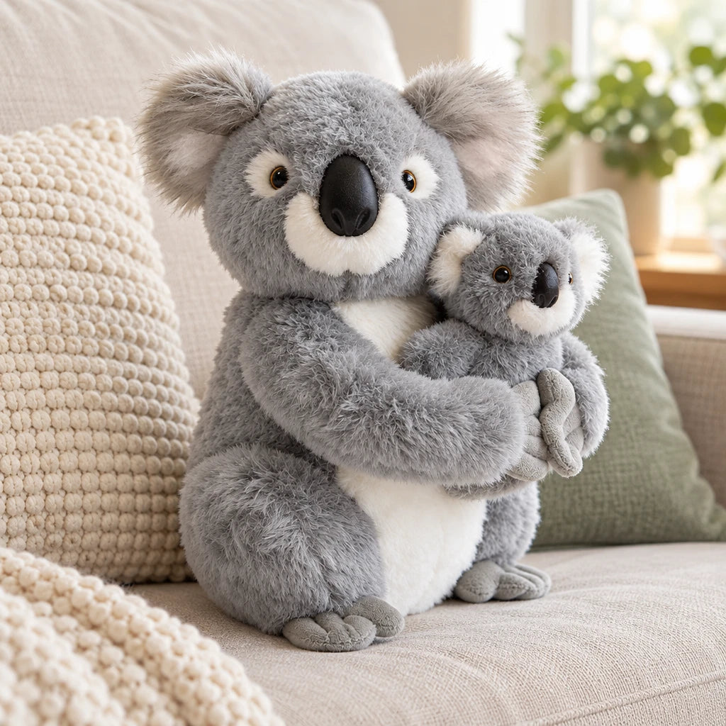Peluche Con Cría Koala