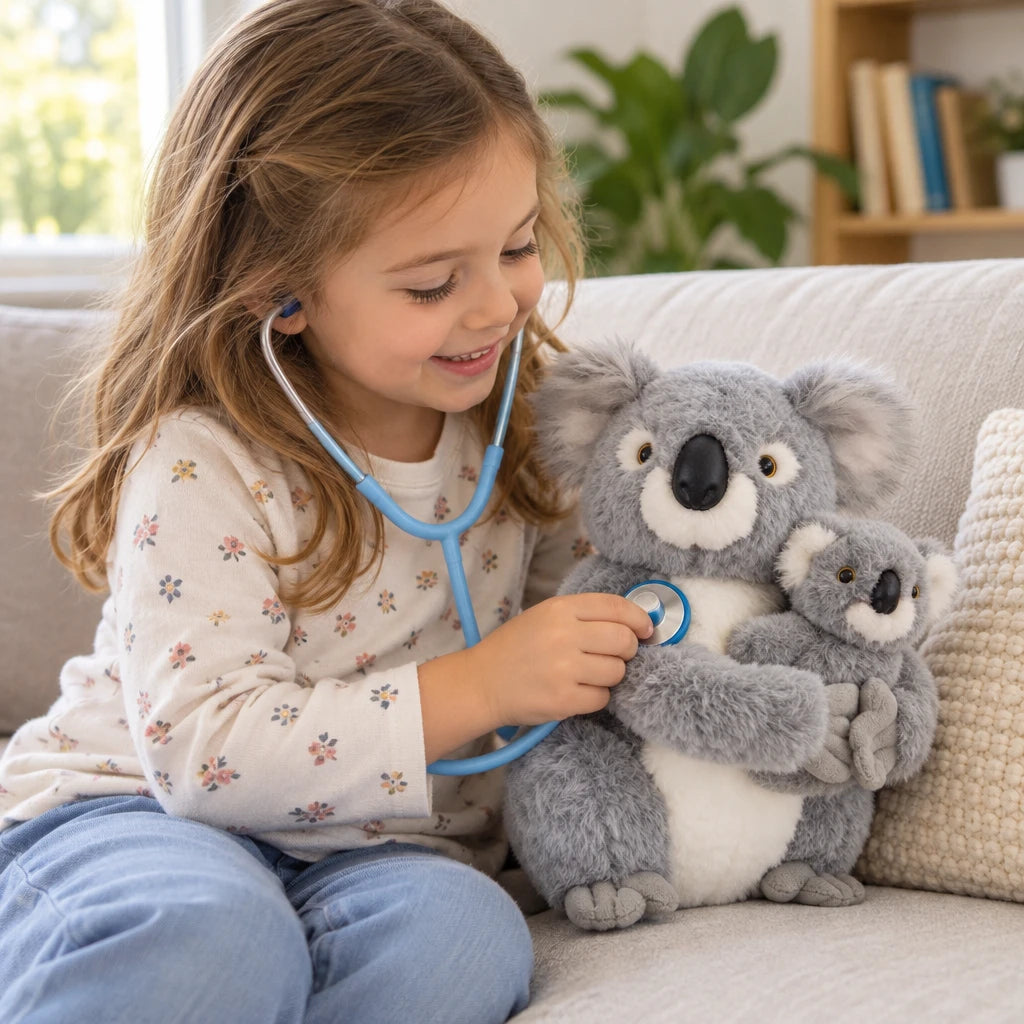 Peluche Con Cría Koala