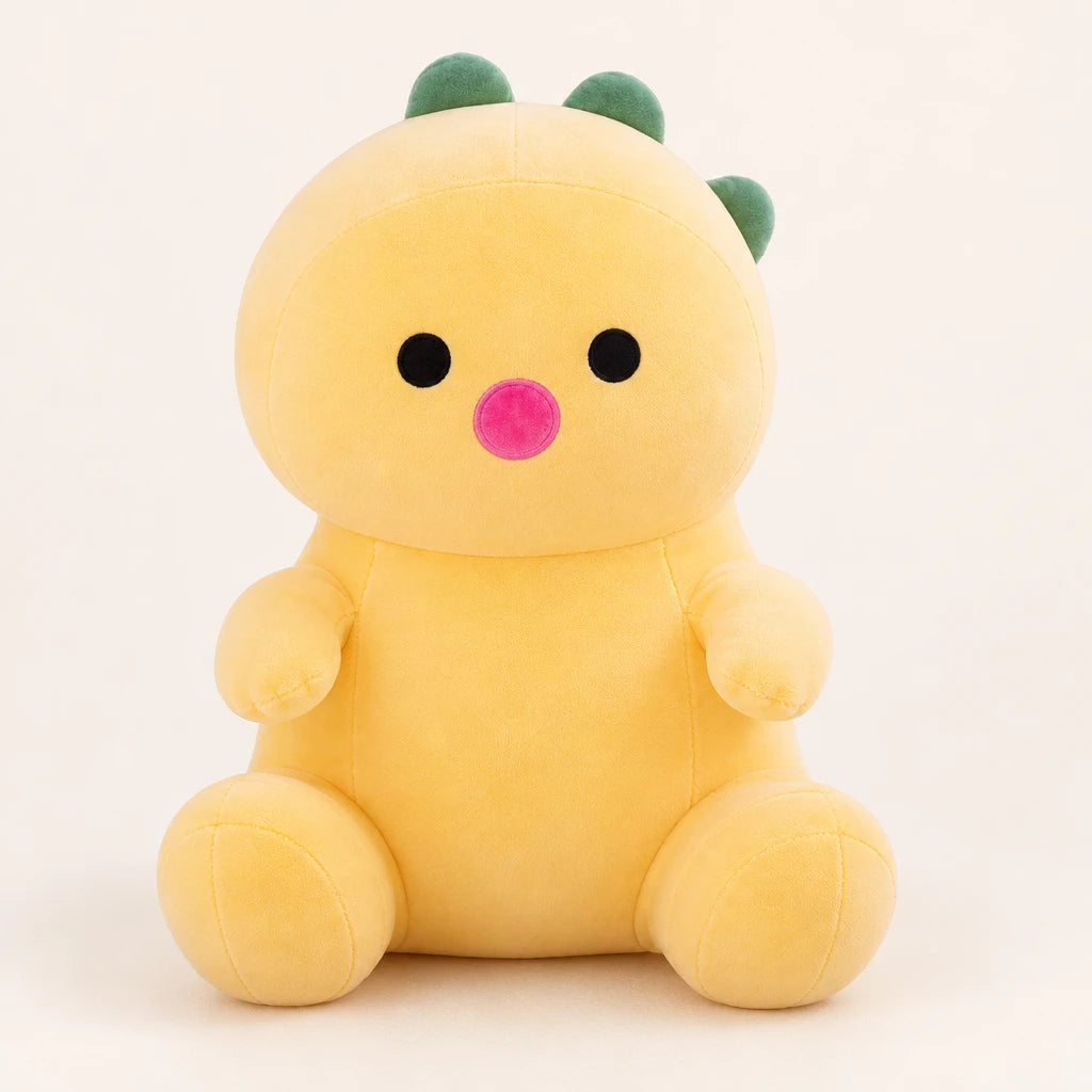 Peluche Con Forma De Dinosaurio Amarillo