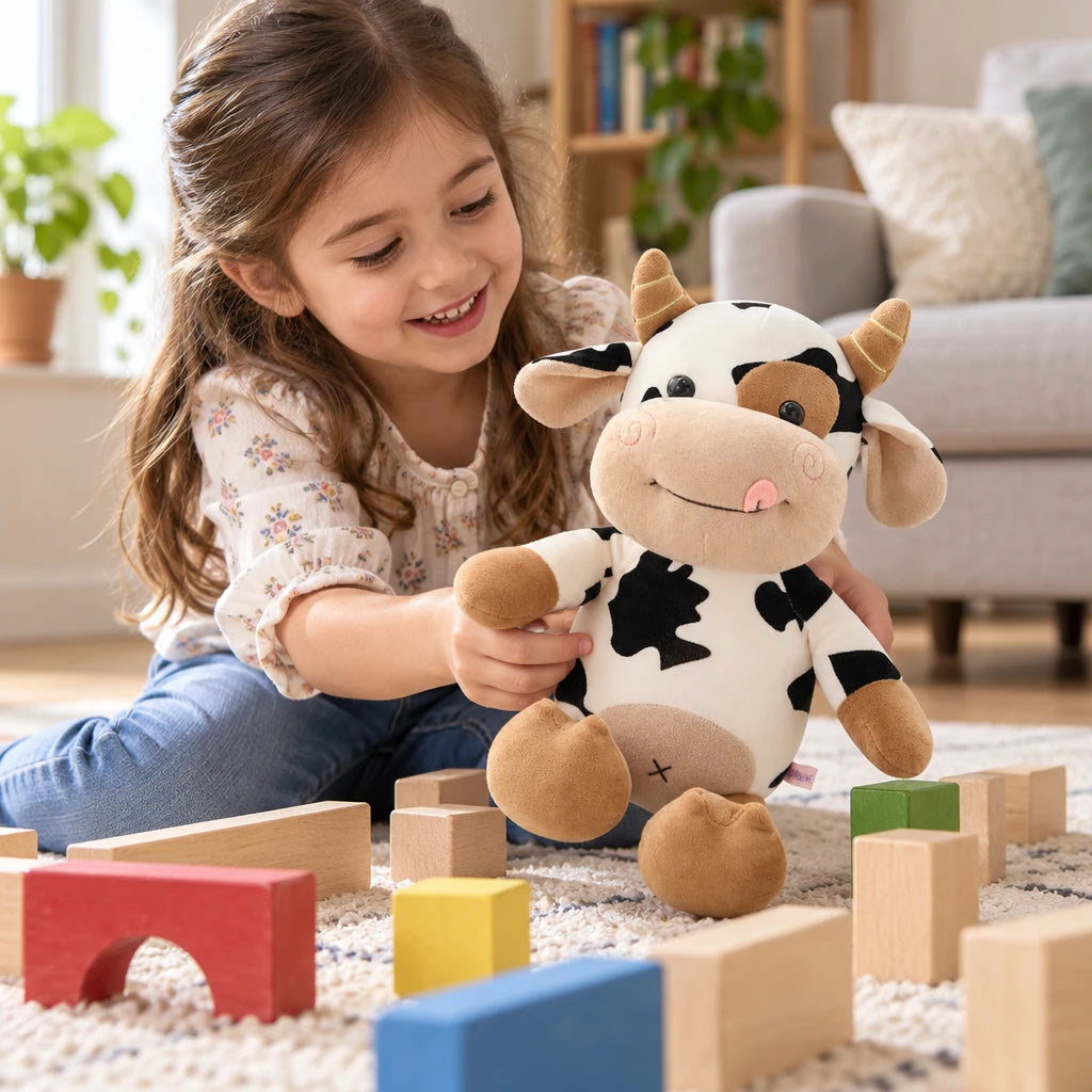 Peluche Con Manchas Vaca Lechera