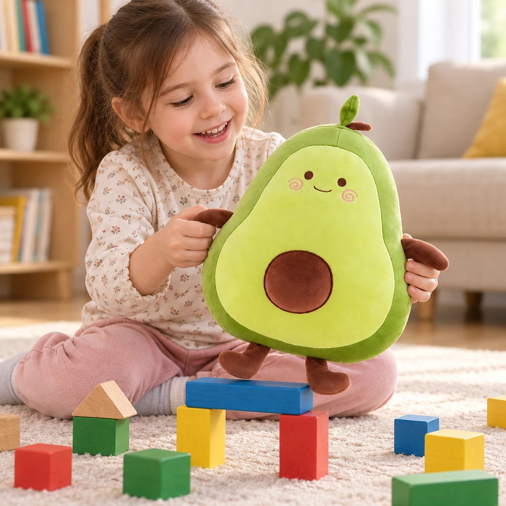 Peluche De Aguacate Forma Verde
