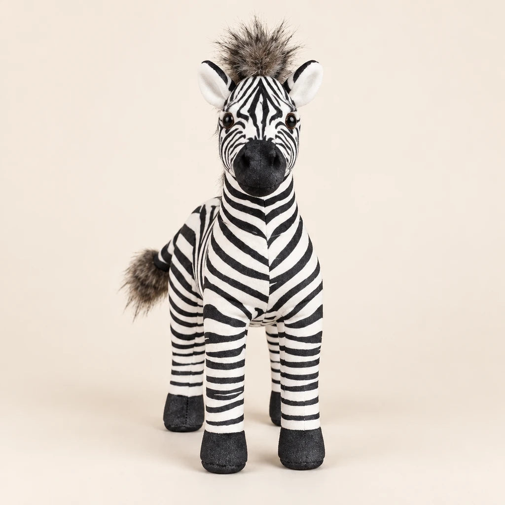 Peluche De Cebra Blanco Y Negro