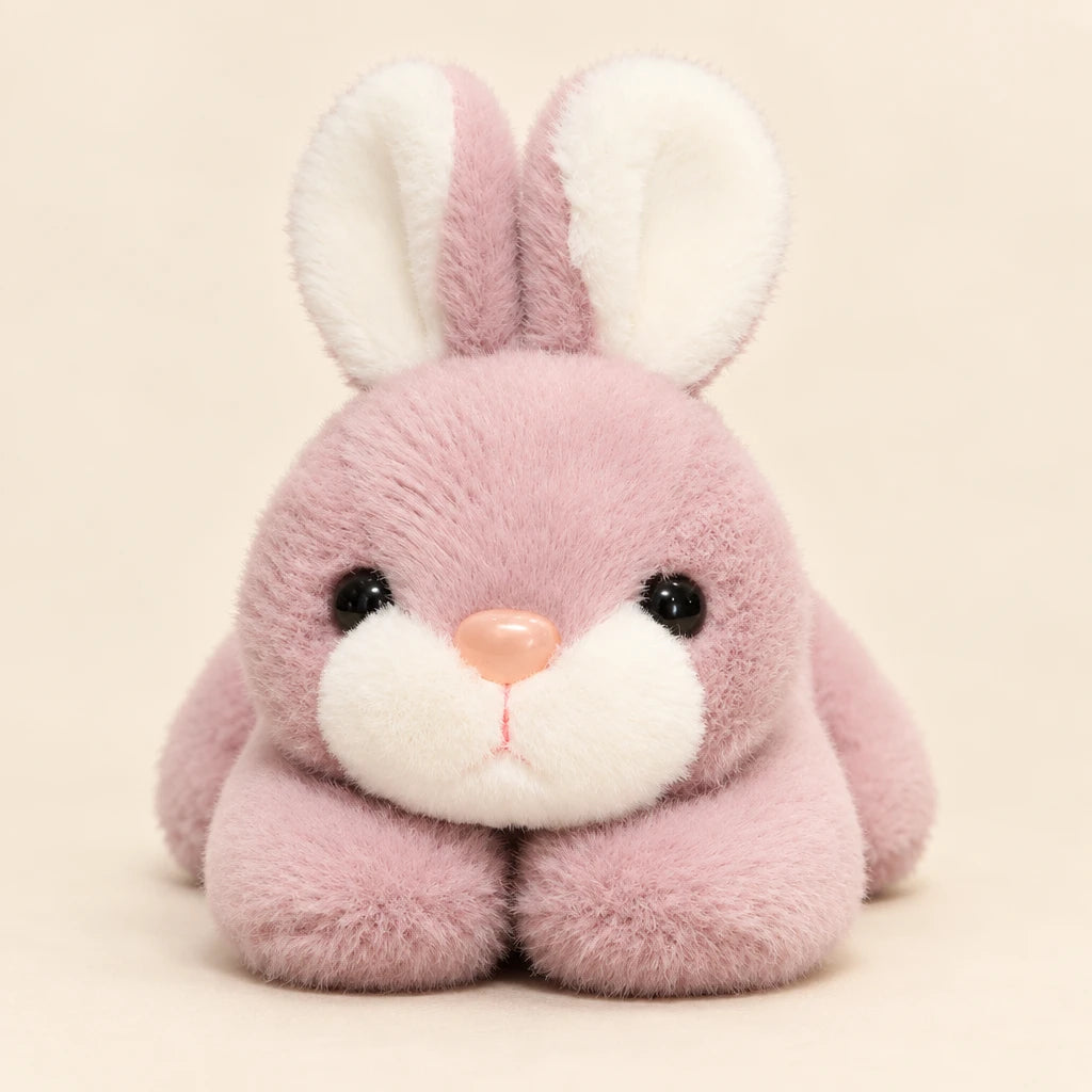 Peluche De Conejo Acostado Morado