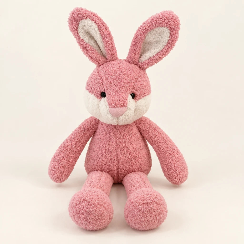 Peluche De Conejo Rosa Patas Largas