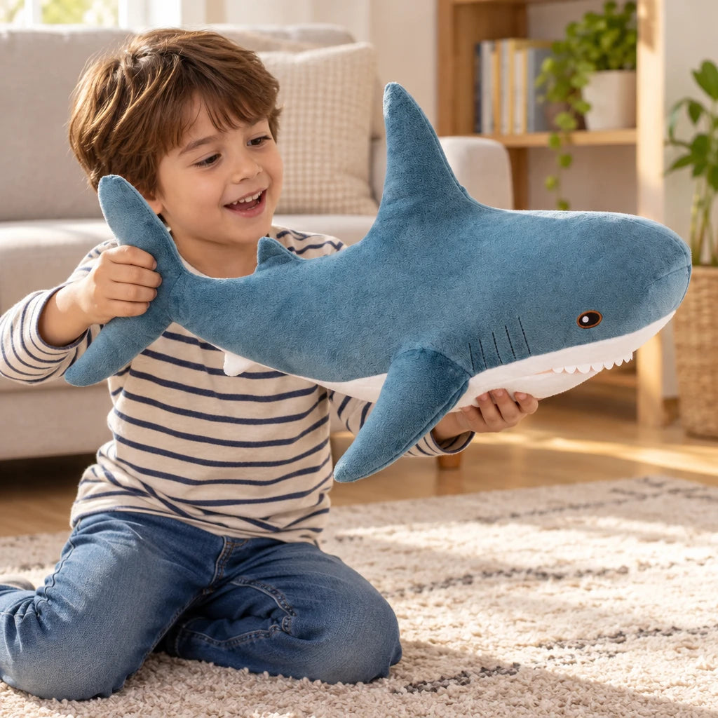 Peluche De Tiburon Azul