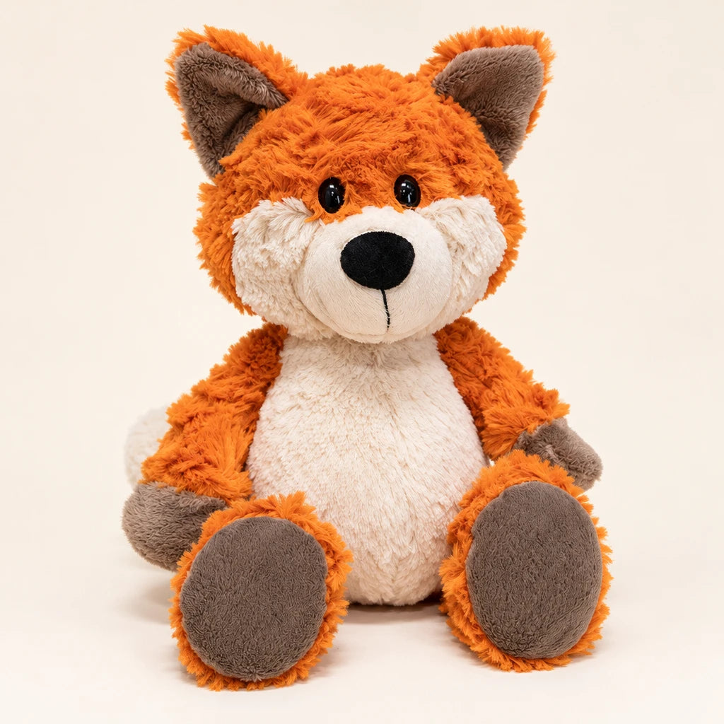 Peluche De Zorro Naranja Sentado
