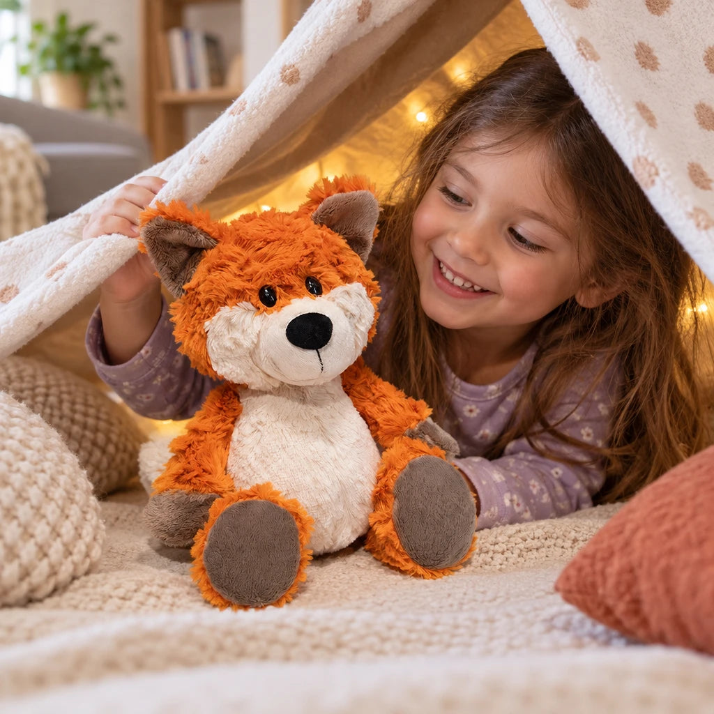 Peluche De Zorro Naranja Sentado