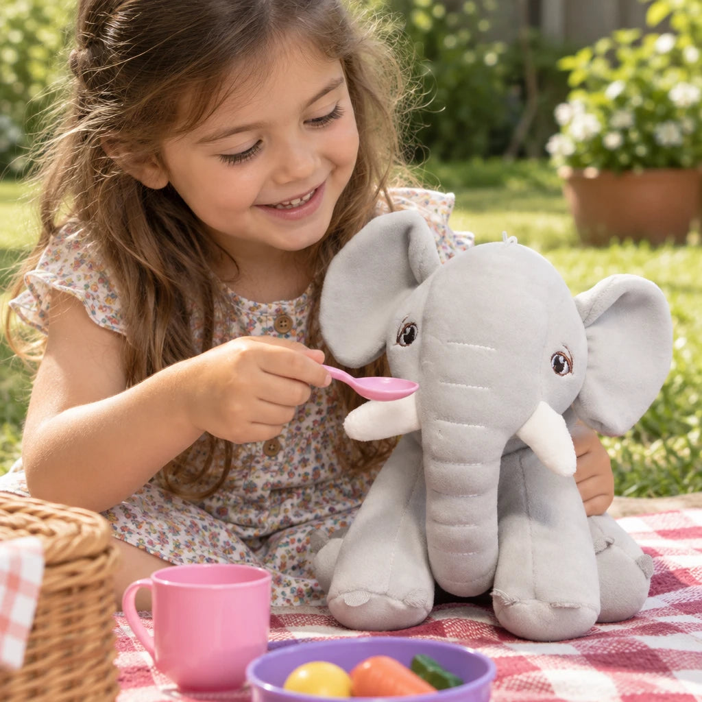 Peluche Elefante Gris