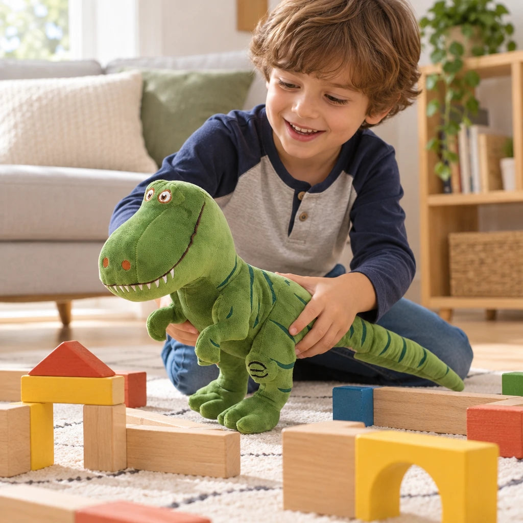 Peluche Figura De Dinosaurio Bípedo Tiranosaurio Rex