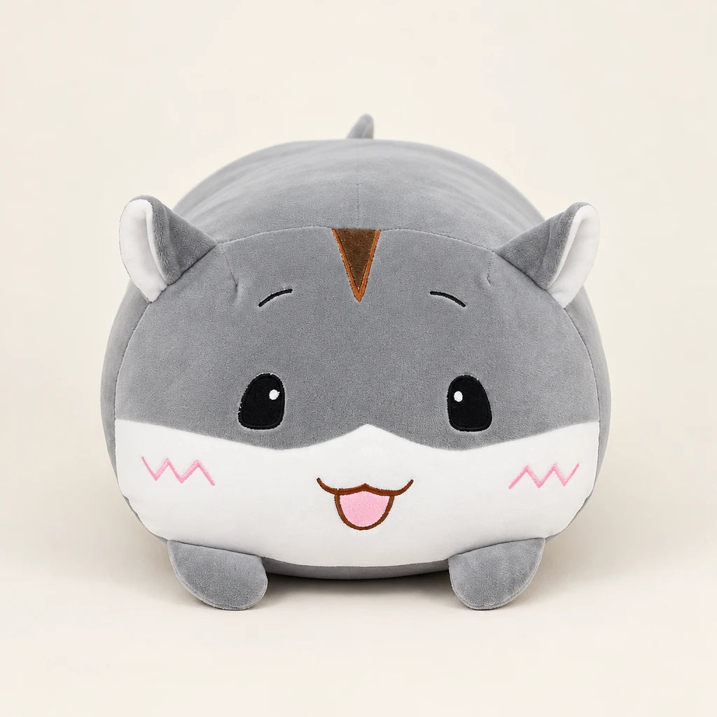 Peluche Muñeco De Apego Hámster Gris