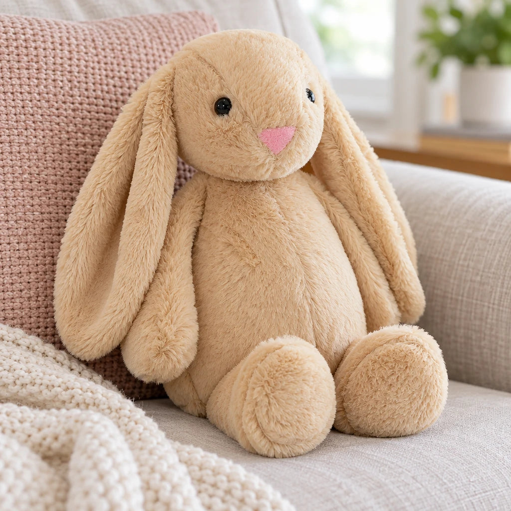 Peluche Muñeco De Conejo Suave Orejas Largas