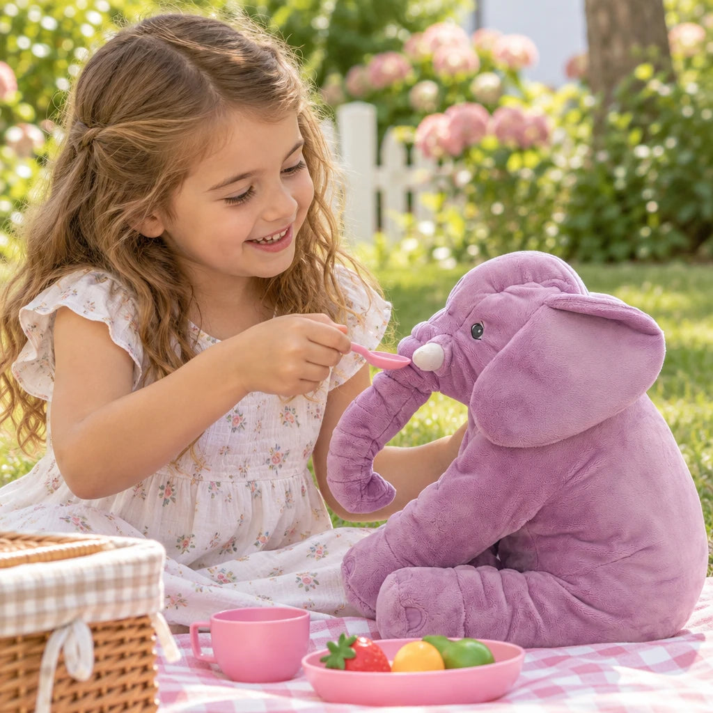 Peluche Muñeco De Felpa Elefante Morado