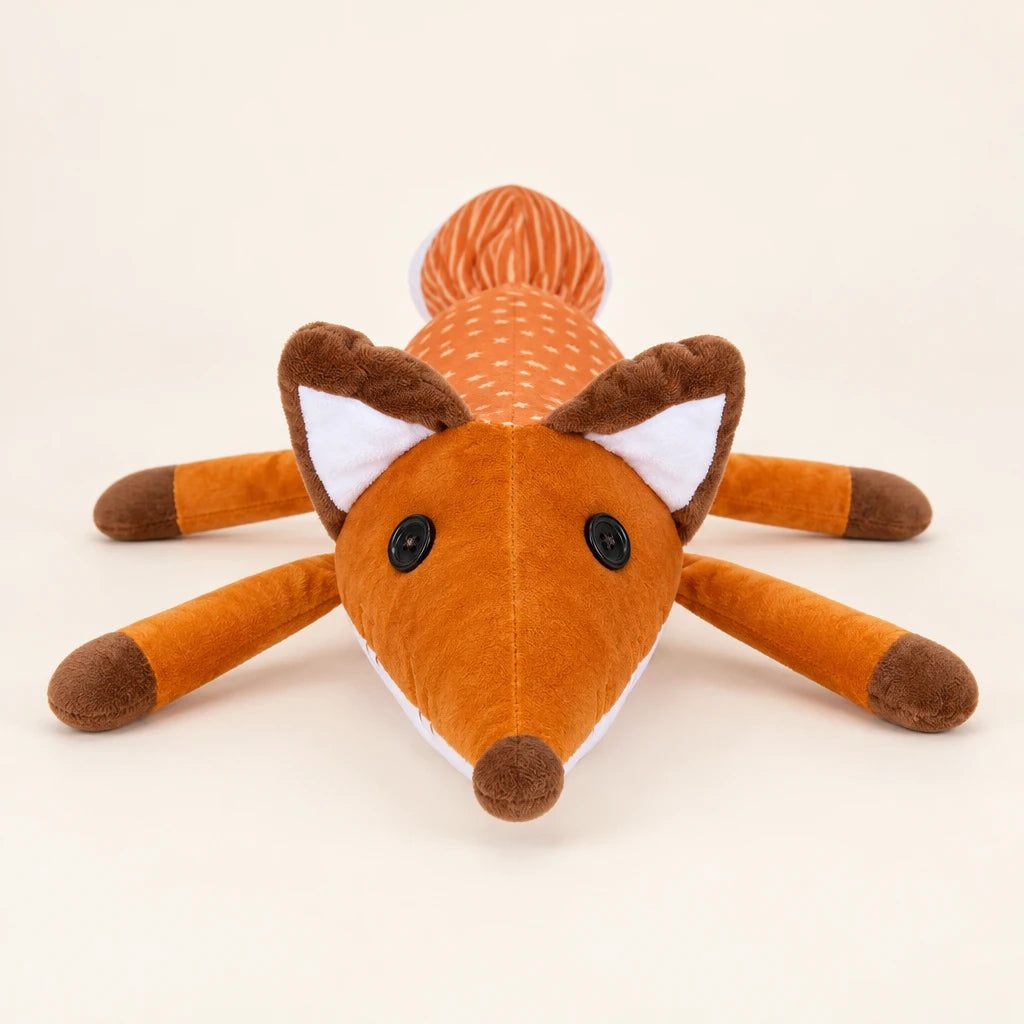 Peluche Ojos De Botón Zorro