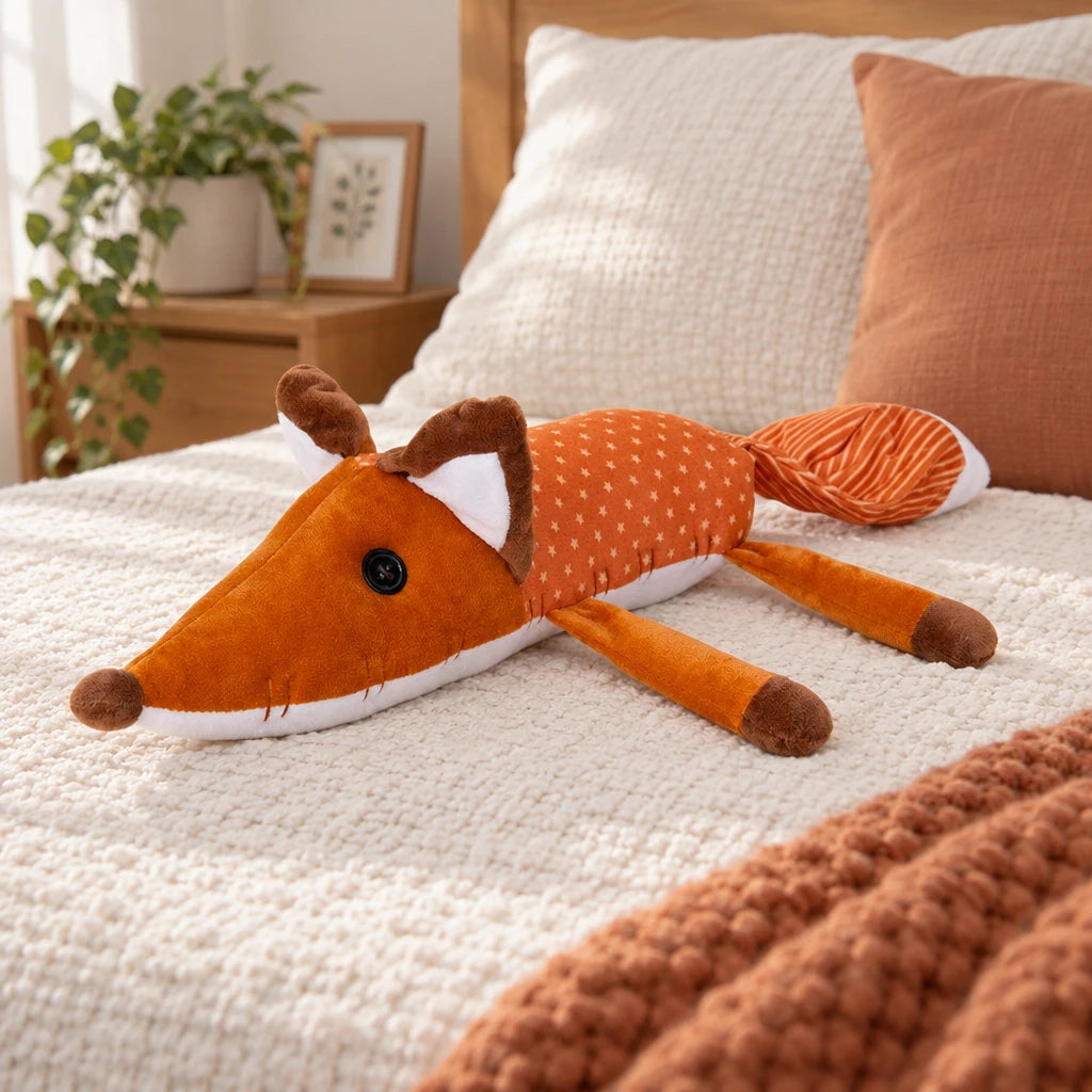 Peluche Ojos De Botón Zorro